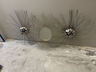 Spiky Art Deco Home Decor Wall Art and Decorative Mirror