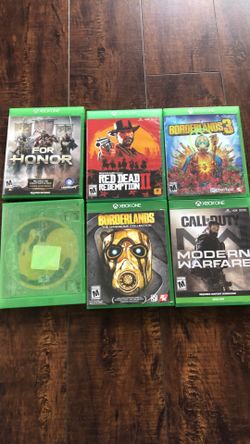Video Games XBOX ONE BORDERLANDS, MODERN WARFARE