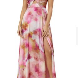 Aidan Mattox Sweetheart Cutout Dress