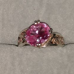 Stunning 🆕 Genuine Pink Sapphire Ring!!! 💍💕