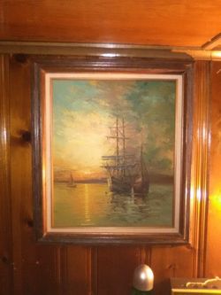 Antique Oil Vennerkamp Painting