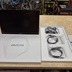 Arzopa Z1C Portable 16" Monitor With HDMI And Power Cables