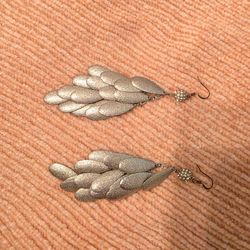 Silver color earrings