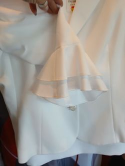 Women's skirt suit.
