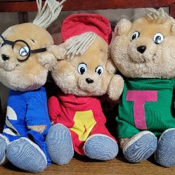1983 Alvin & the Chipmunks Plush Toys