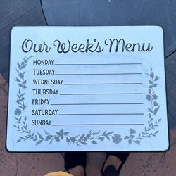hanging kitchen menu