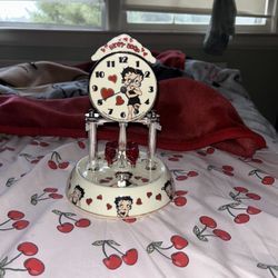 Rare Vintage Betty Boop Porcelain Clock 