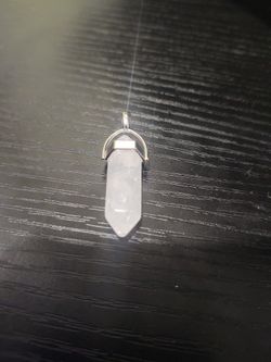 Quartz Crystal Pendant With Chain