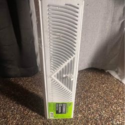 18 in. 3-Way Steel Baseboard Diffuser Supply in White $20 each or $80 for all 5