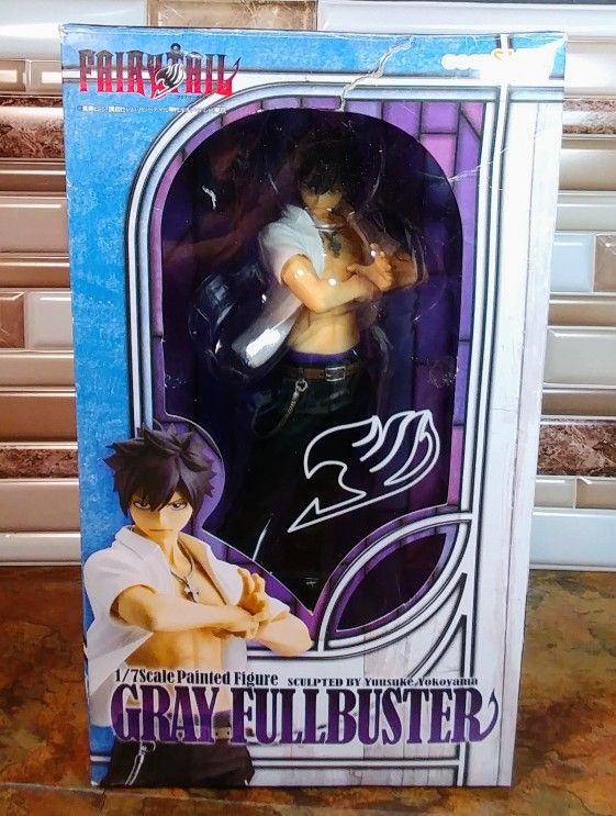 Gray Fullbuster Figure • Fairytail • Good Smile • 1-7 Scale Painted Figure • Sculpted By Yuusuke Yokoyama • Figure Is New In Box , Box Has Minor Damag