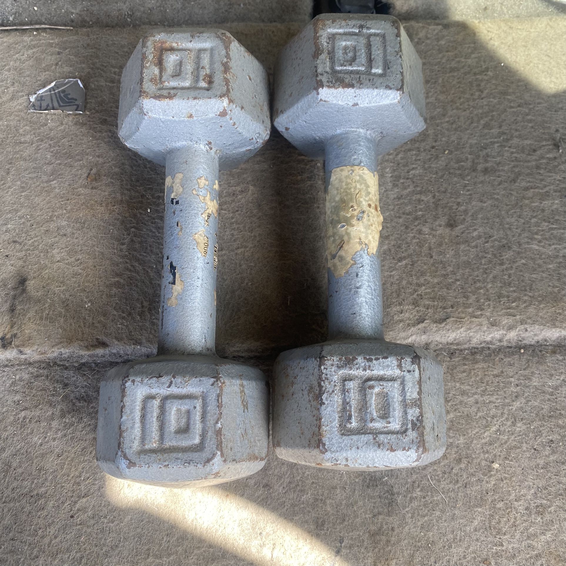 2-10lb Hex Dumbbells