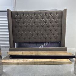 King Size Bed Frame with Mattress – Great Condition