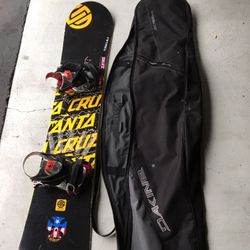 Santa Cruz Snow Board With Metal Binders Includes Boots