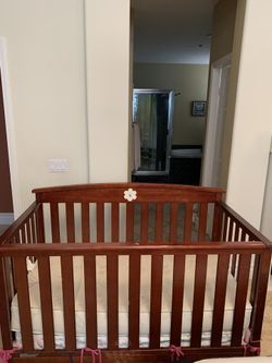 Baby Crib With Mattress - $40