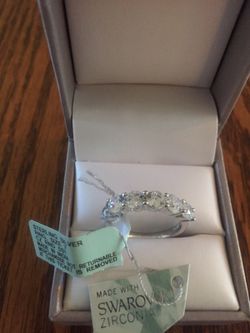 Zirconia sterling silver