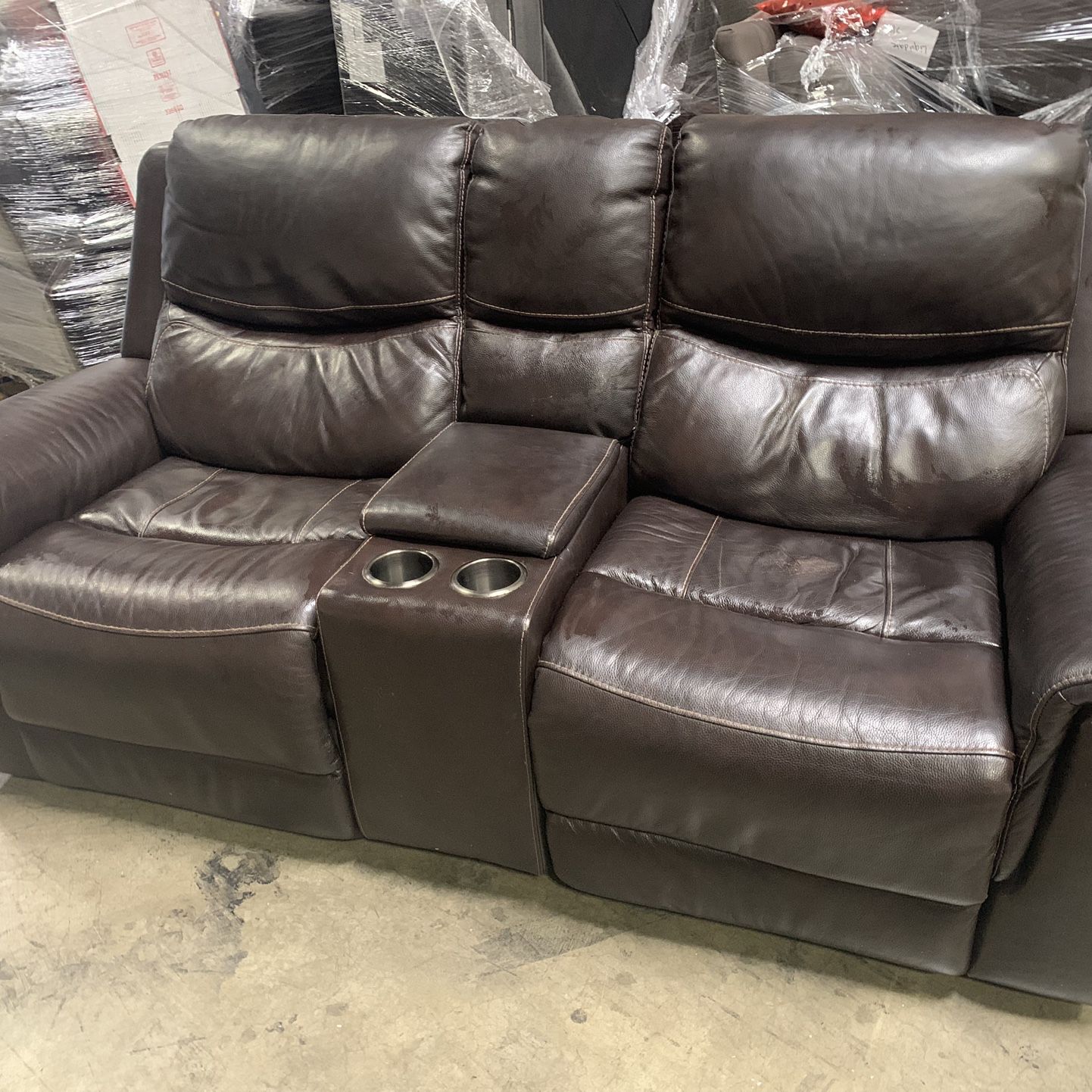 Power Loveseat With Recliner $100