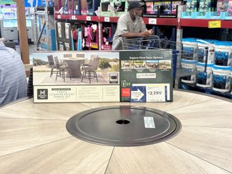 6 seat counter top fire pit table.