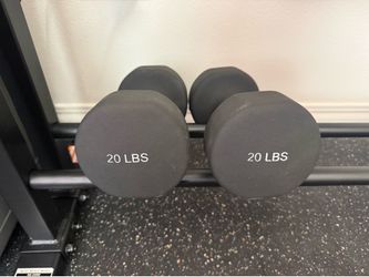 Pair of 20 lb neoprene weights like new