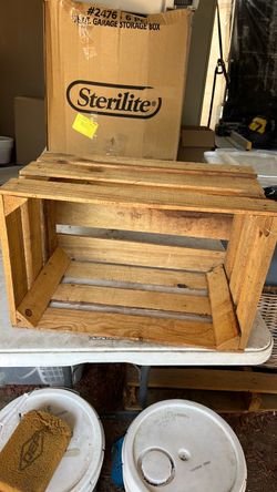 Rustic Wooden Storage Crate