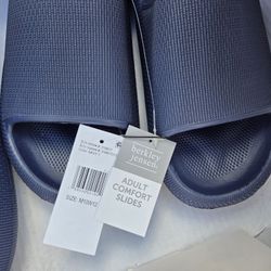 Berkley Jensen Adult Comfort Slides – Navy Brand New!