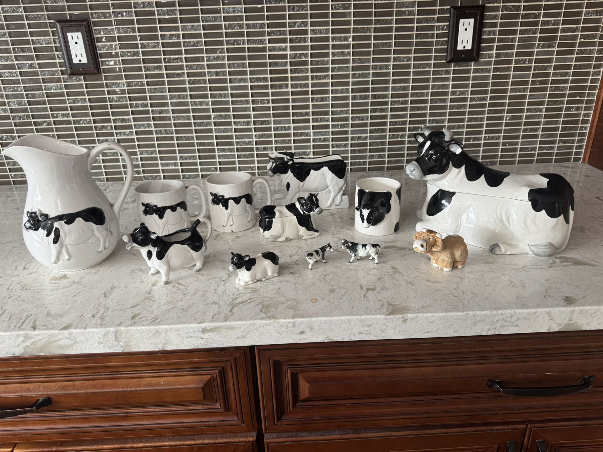 Vintage Ceramic Otagiri Cow Collection