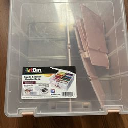 Set Of Three Art Bins With Dividers