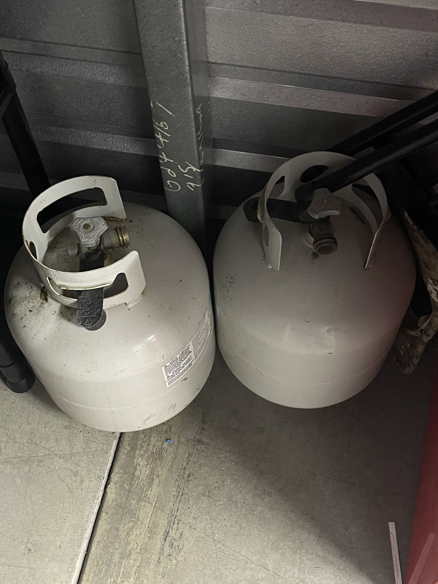 2 20 Pound Propane Tanks