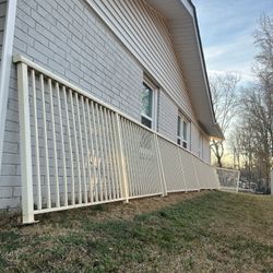 I have 50 linear feet of aluminum fencing left over from my project, four feet high and 11 feet long. Price: $500