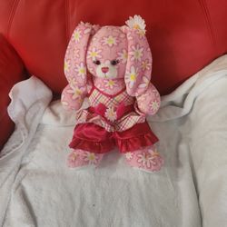 Build A Bear Daisy Bunny Stuffee Animal In Matching Dress 