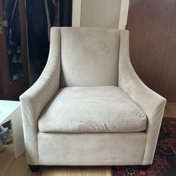 West Elm Velvet Wingback Chair