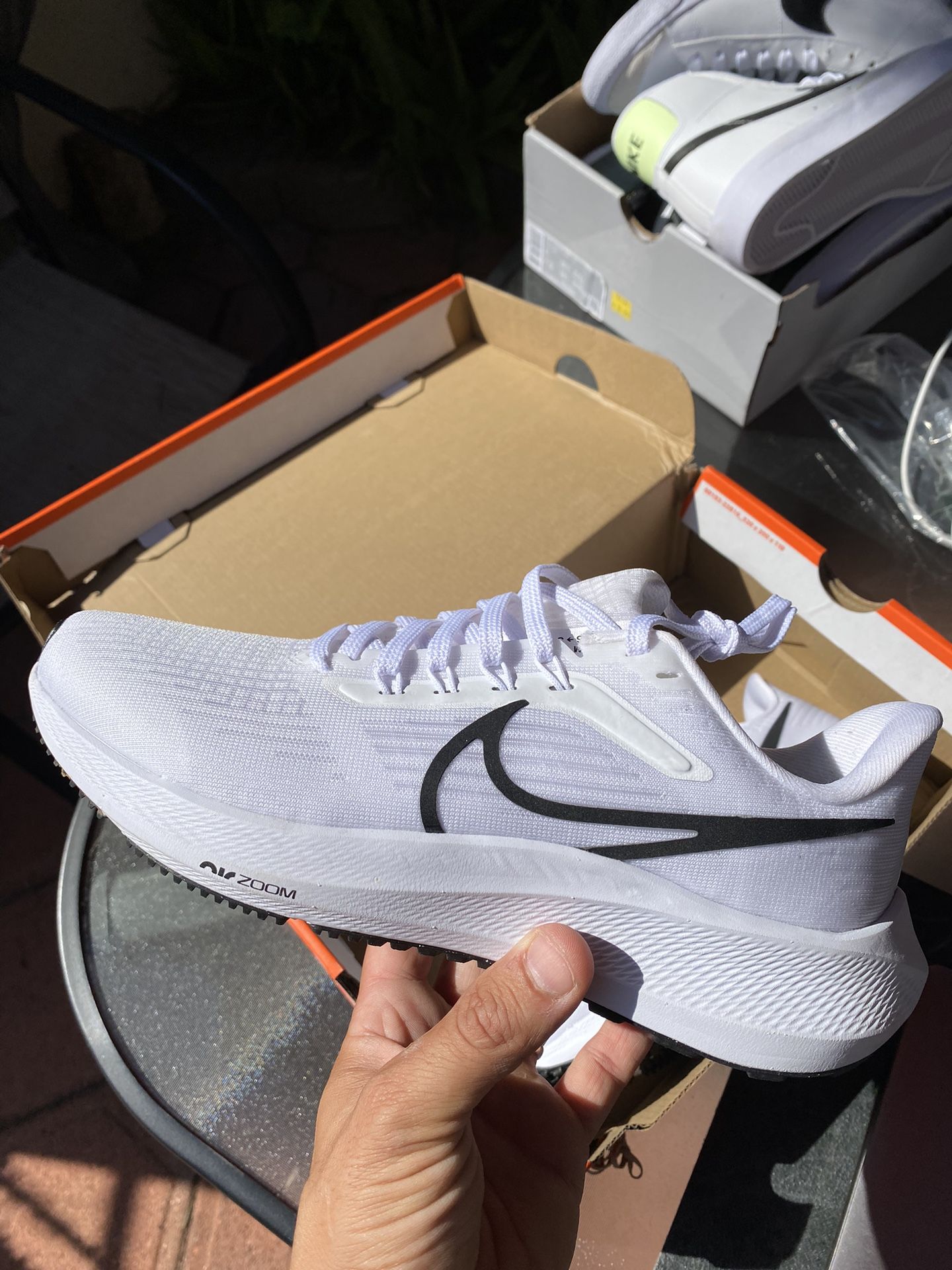 Womens Nike Air Zoom Pegasus 39 TB White Black Size 7 DM0165-100