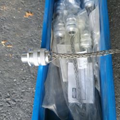 Kellems Wire Management, Deluxe Cord Grips, Straight Male, 10.0-10.1", 10.50" with Mesh0.