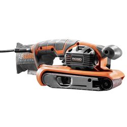RIDGID 6.5 Amp Corded 3 in.W x 18 in.L Heavy-Duty Variable Speed Belt Sander with AIRGUARD Technology