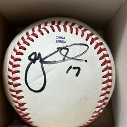 AJ Ellis Autograph Baseball Los Angeles Dodgers