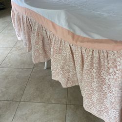 FREE Lace Bed Skirt- King Size In Very Good  Condition 