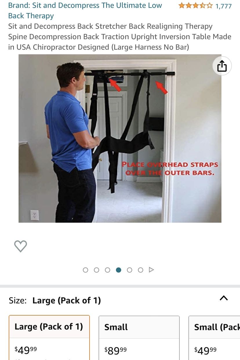 Sit and Decompress Back Stretcher Back Realigning Therapy Spine Decompression Back Traction Upright Inversion Table Made in USA Chiropractor Designed