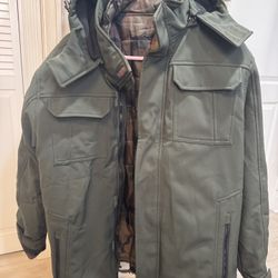 CB Men Sport Softshell Jacket Camo Liner Size medium 