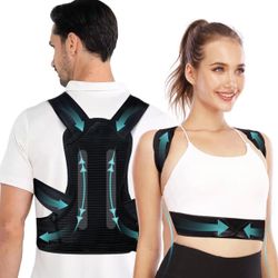 Back Brace Posture Corrector, Adjustable Back Straightener for Women and Men, Scoliosis and Hunchback Correction, Back Pain, Spine Corrector, Support,