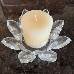 Glass Candle Holder