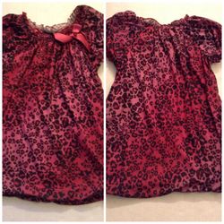 Girls Pink & Black Top with Bow