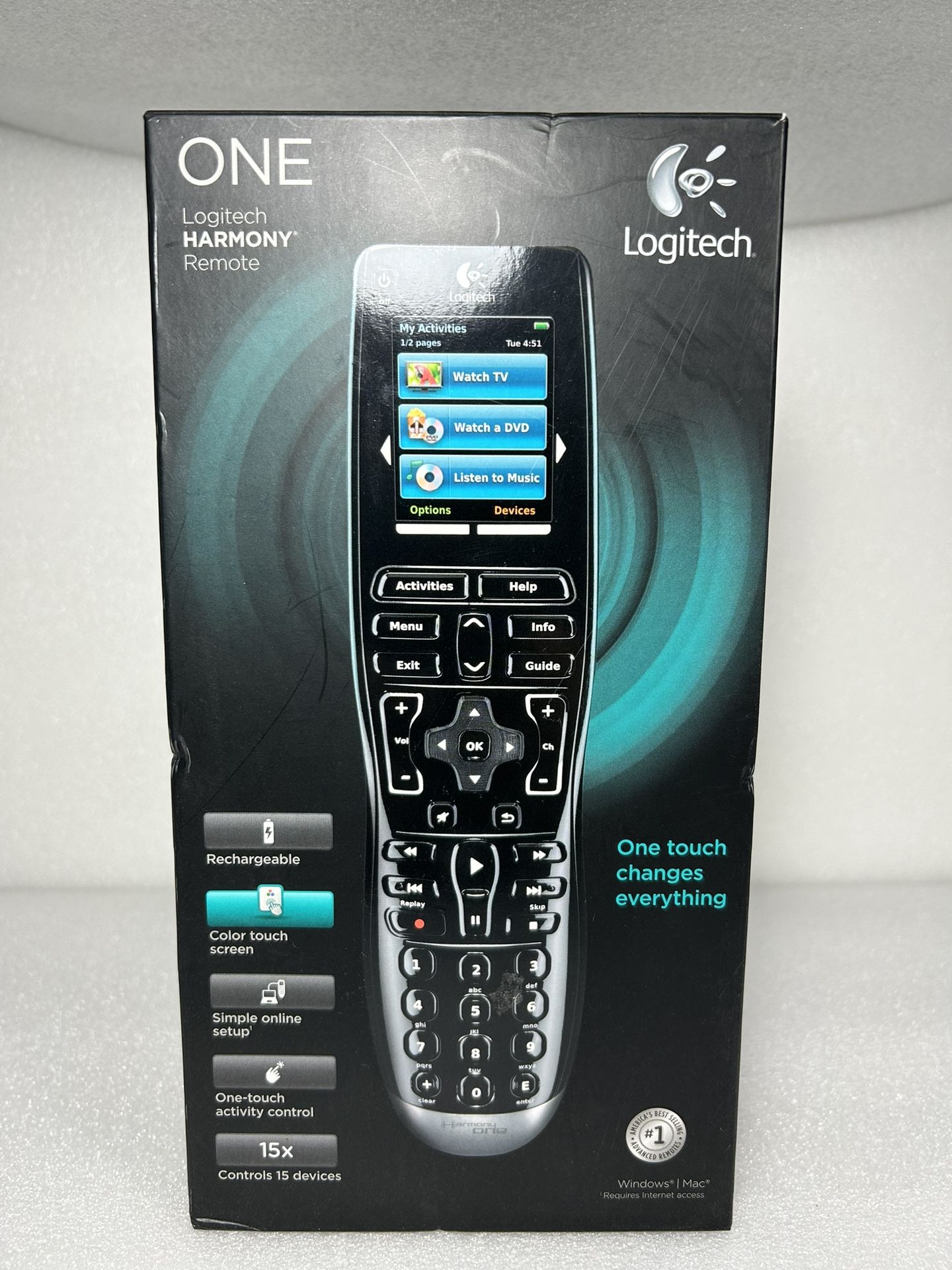Logitech Harmony One Advanced Universal Remote Control (contact info removed)99-Complete!!
