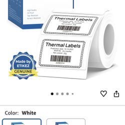 🆕 In 📦 Thermal Label for Printer,1.57''x1.18''(40x30mm)Thermal Tape,Waterproof,Multi-Purpose Label,1️⃣Roll of2️⃣3️⃣0️⃣Self-Adhesive Thermal Paper(Wh