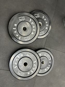 Bumper Plates SET 160 lb (pairs of 25lb + 35 lb) only $1/lb‼️‼️🔥 Vesta Fitness