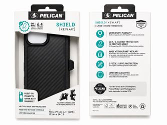 New Pelican Shield Kevlar Case for iPhone 14 / iPhone 13 (6.1”) – MagSafe Compatible