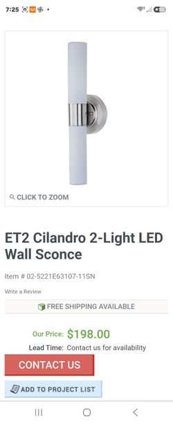 Lampara de pared 2 Cilindros
