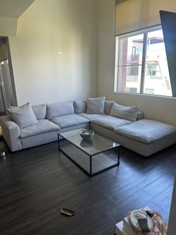 Living Spaces Restoration Hardware Utopia Custom Cloud Couch