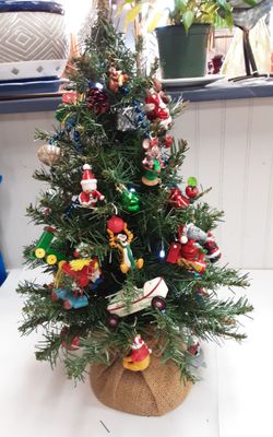 Vintage Ornament Christmas Tree- Located in Shelton