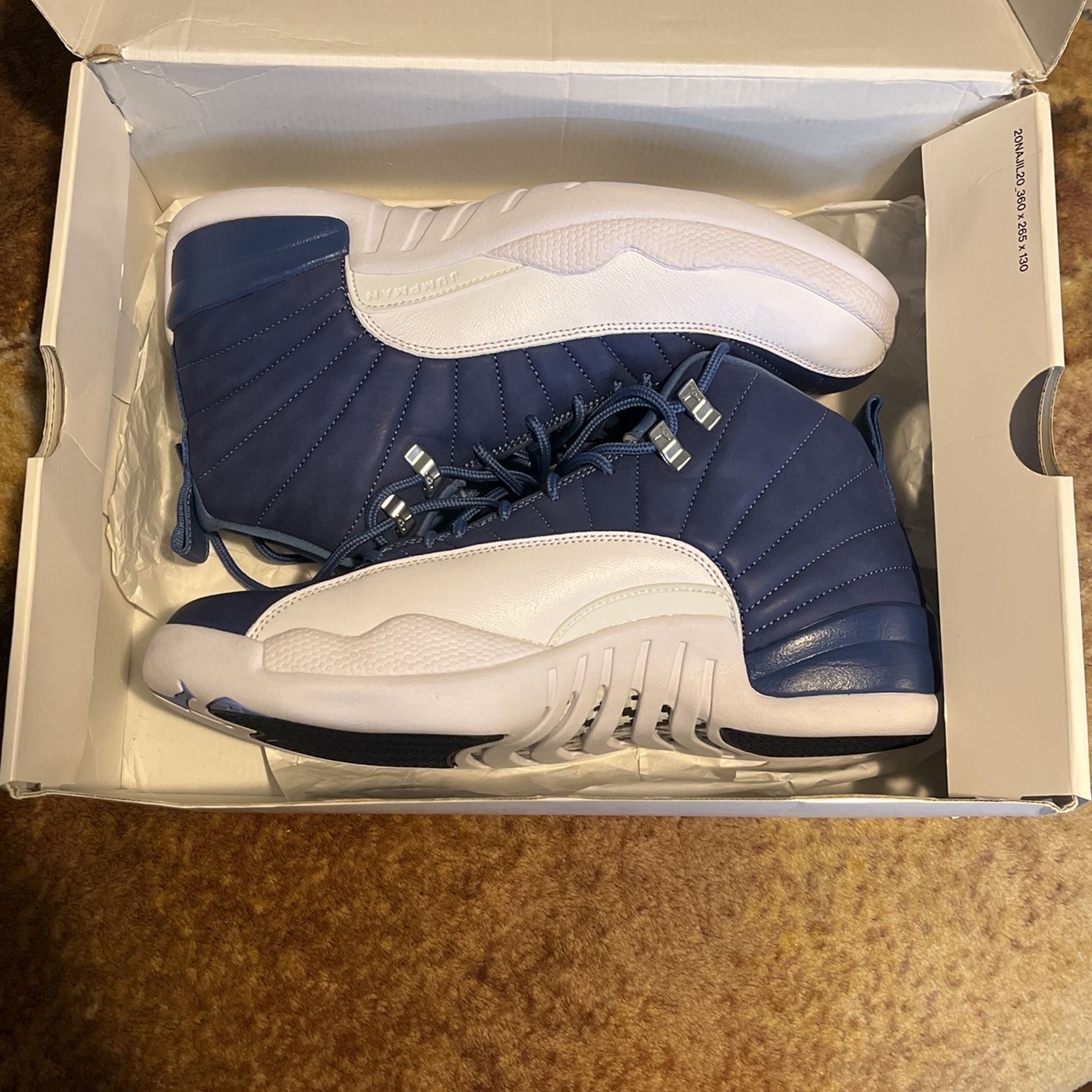 Air Jordan 12 Retro Indigo/stoneblue Sz11