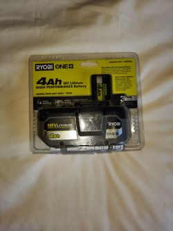 Ryobi ONE+ 18V 4.0 Ah Lithium-Ion High Performance Battery Model PBP004