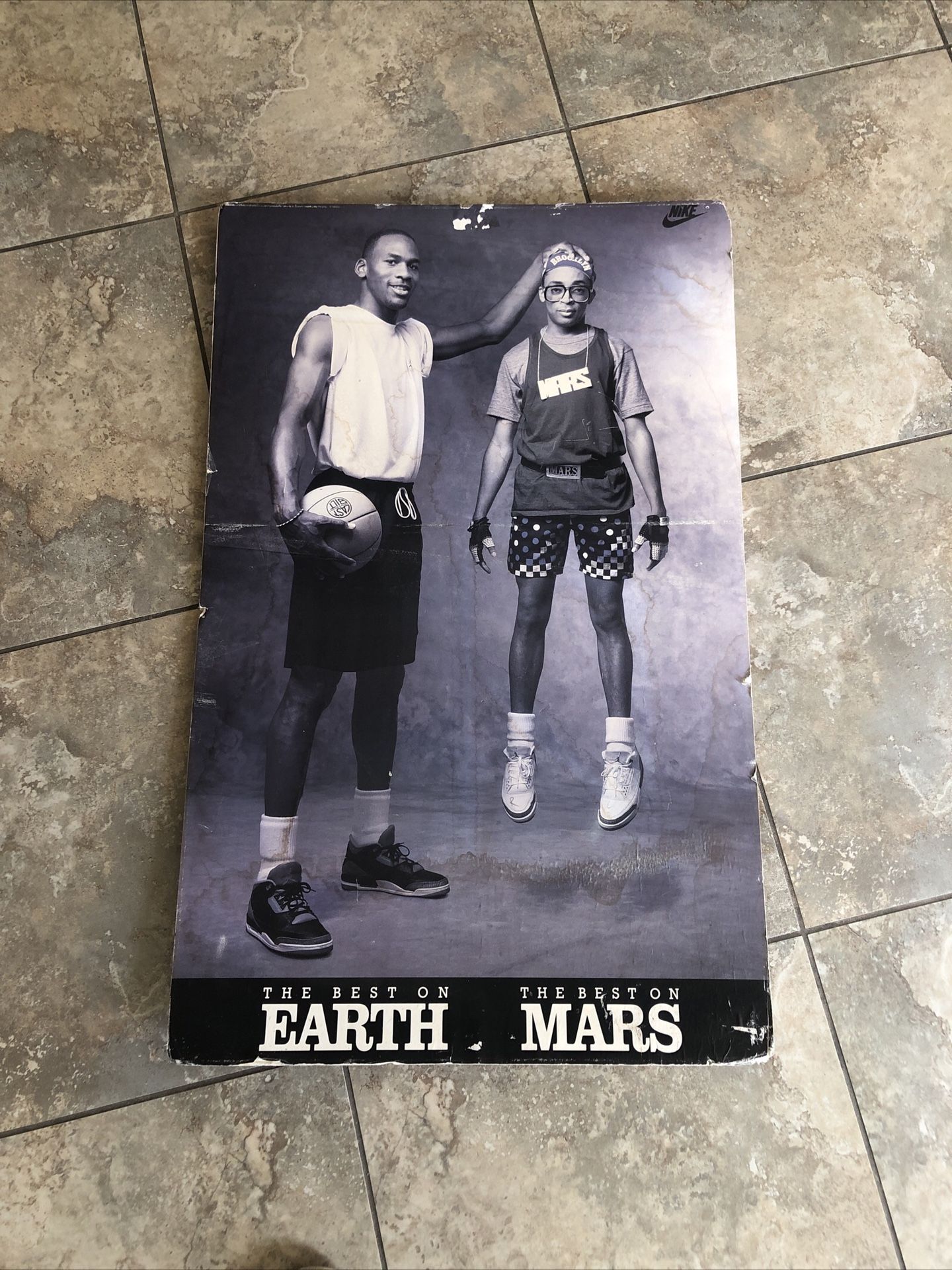 VINTAGE ORIGINAL 1988 NIKE MICHAEL AIR JORDAN 3 SPIKE LEE POSTER BASKETBALL AJ3